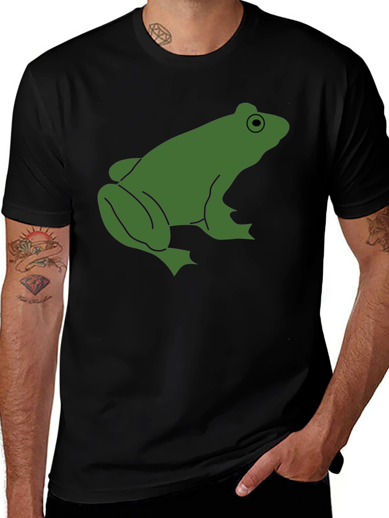 Frog Graphic Tee - Mens Black T-Shirt