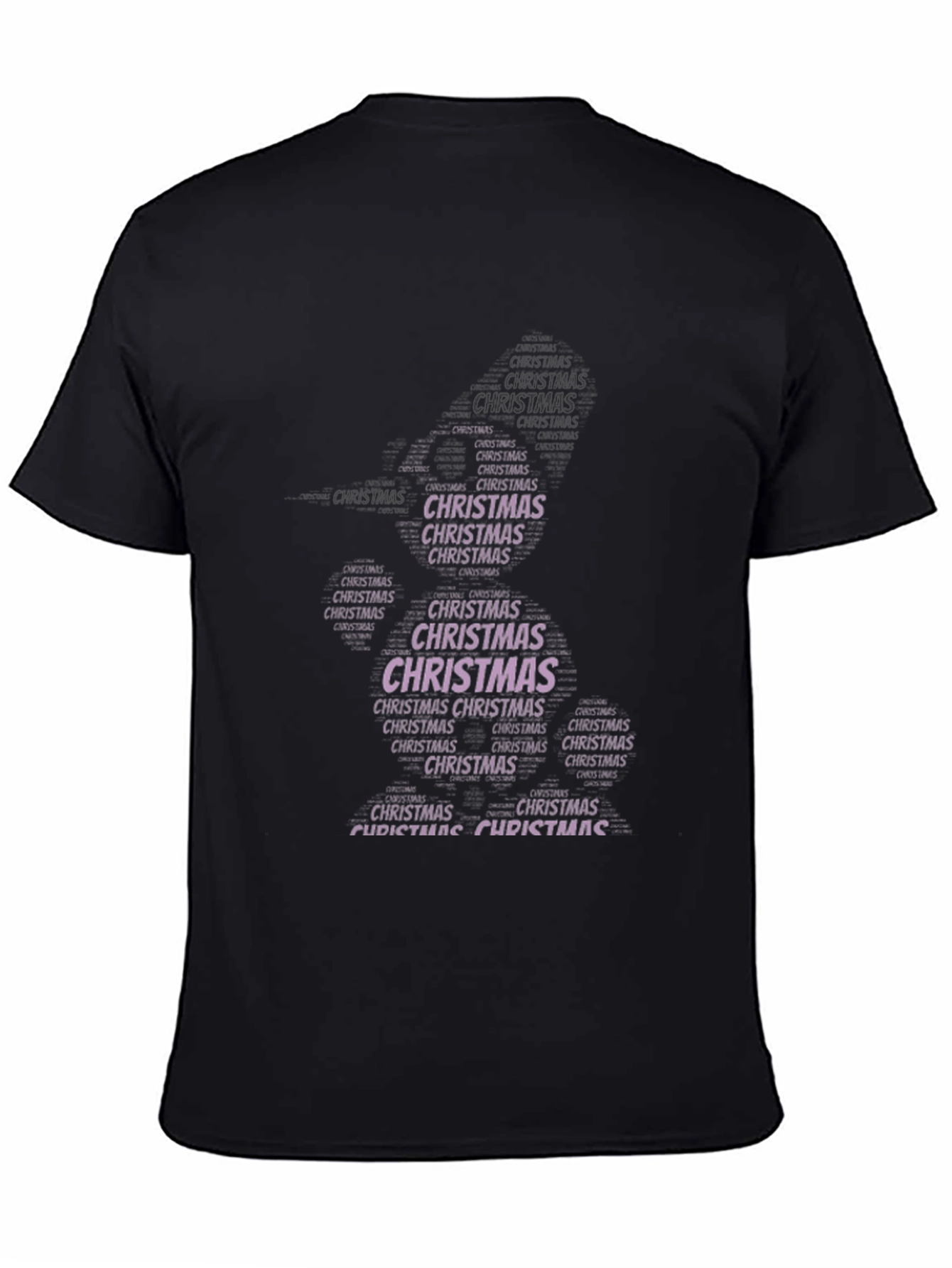 Christmas Tree Word Art T-Shirt