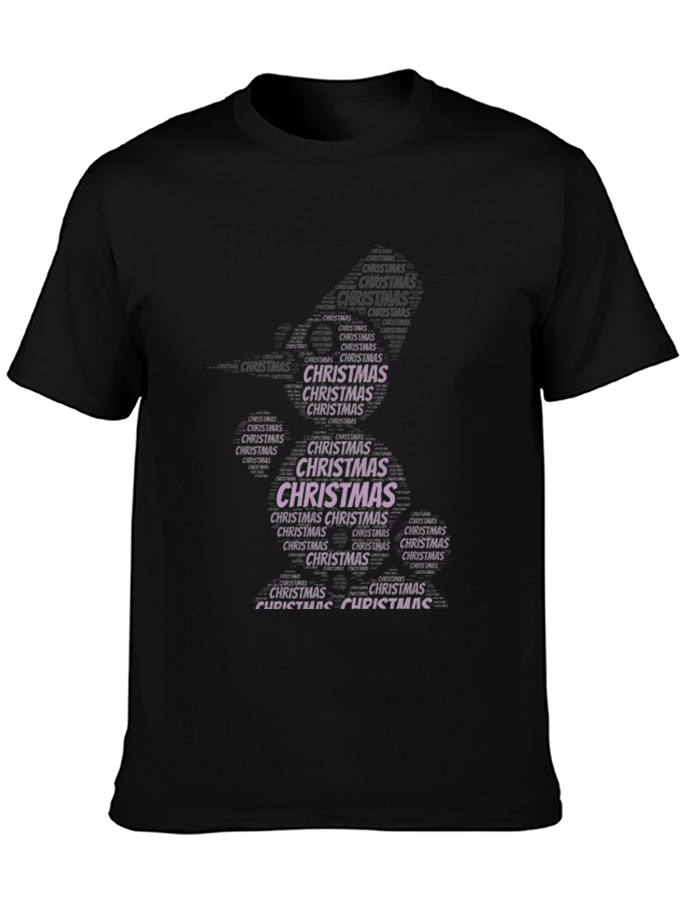 Christmas Tree Word Art T-Shirt