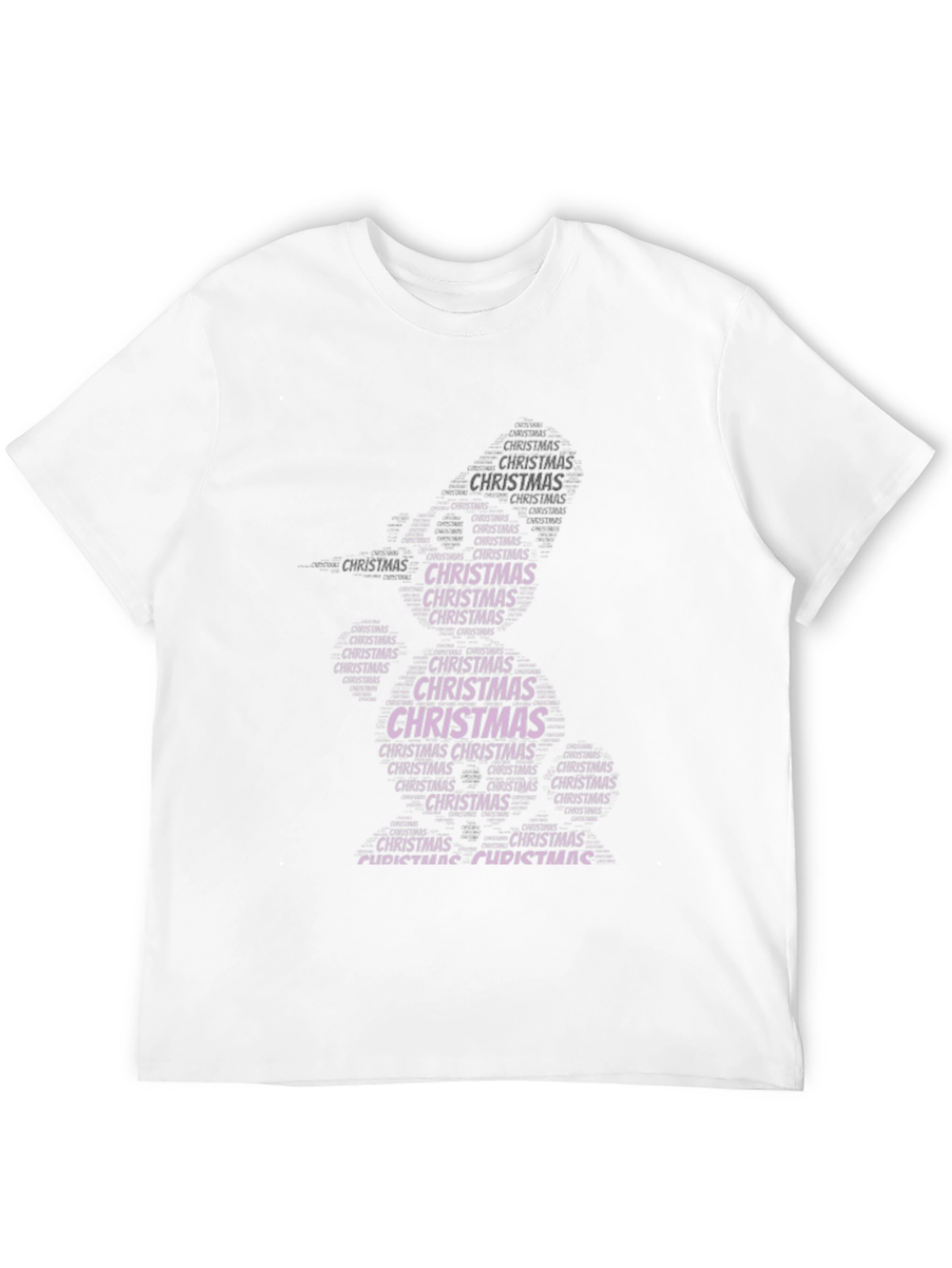Christmas Tree Word Art T-Shirt