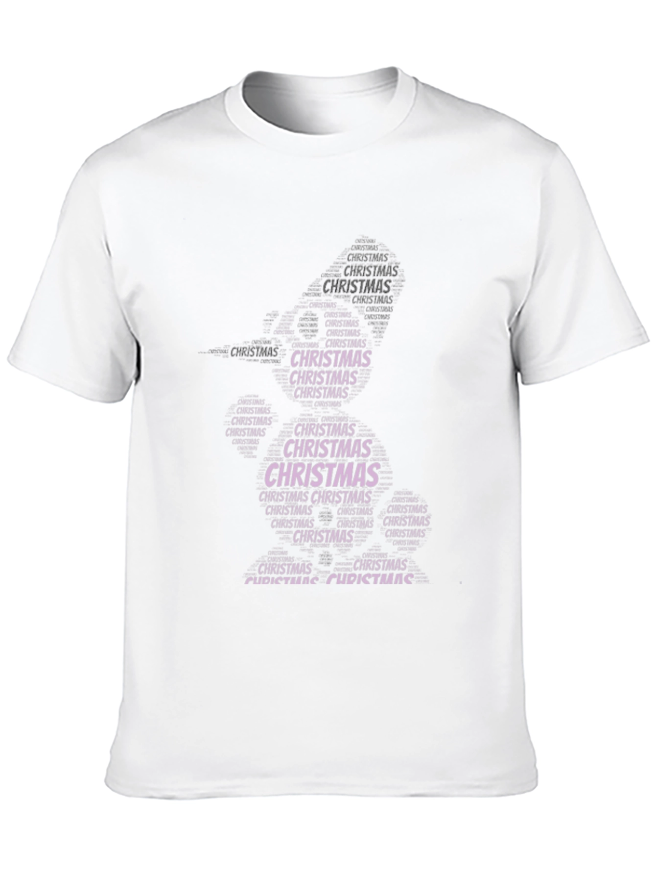 Christmas Tree Word Art T-Shirt