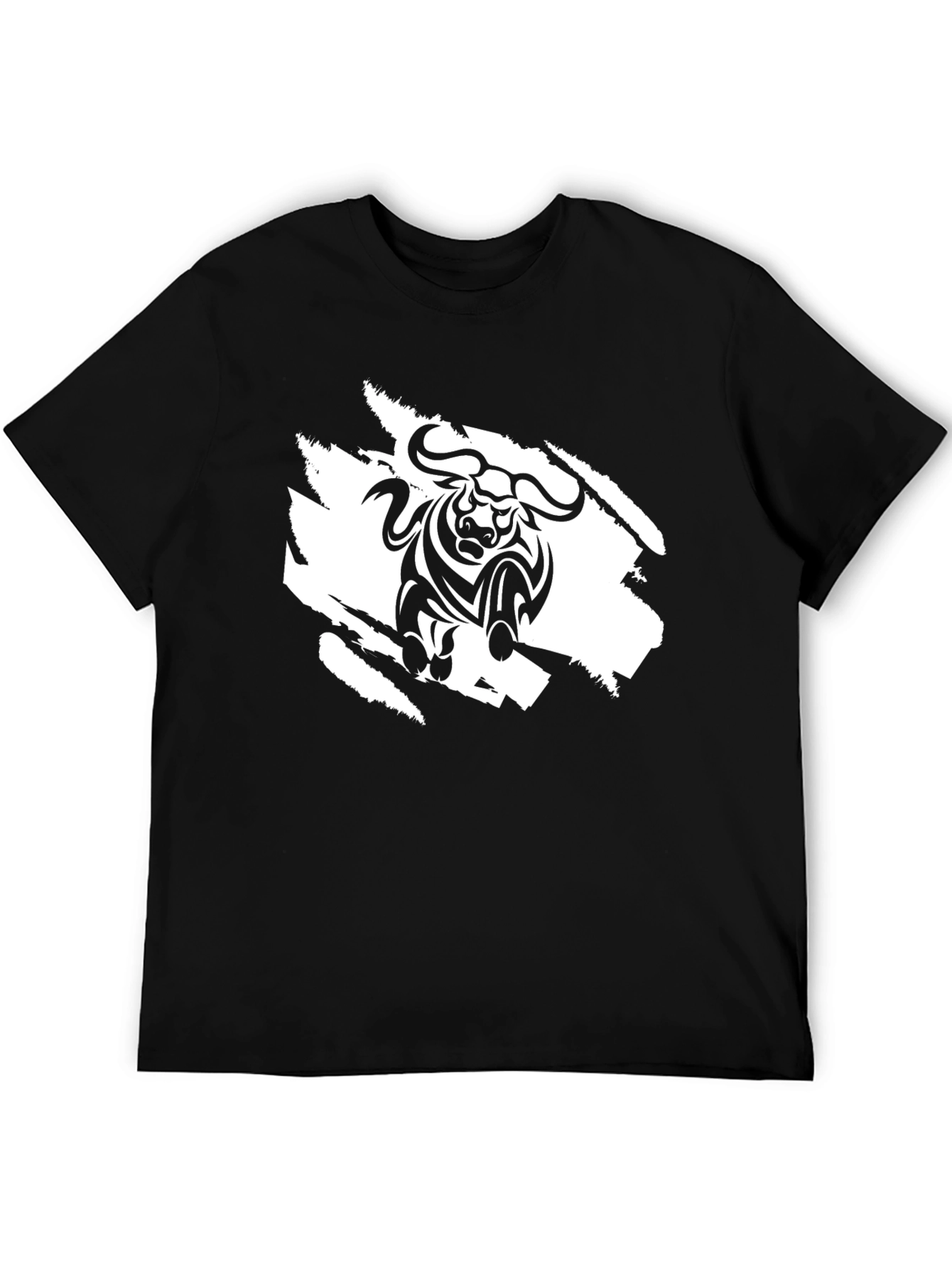 Black Bull Graphic Tee - Stylish Mens T-Shirt