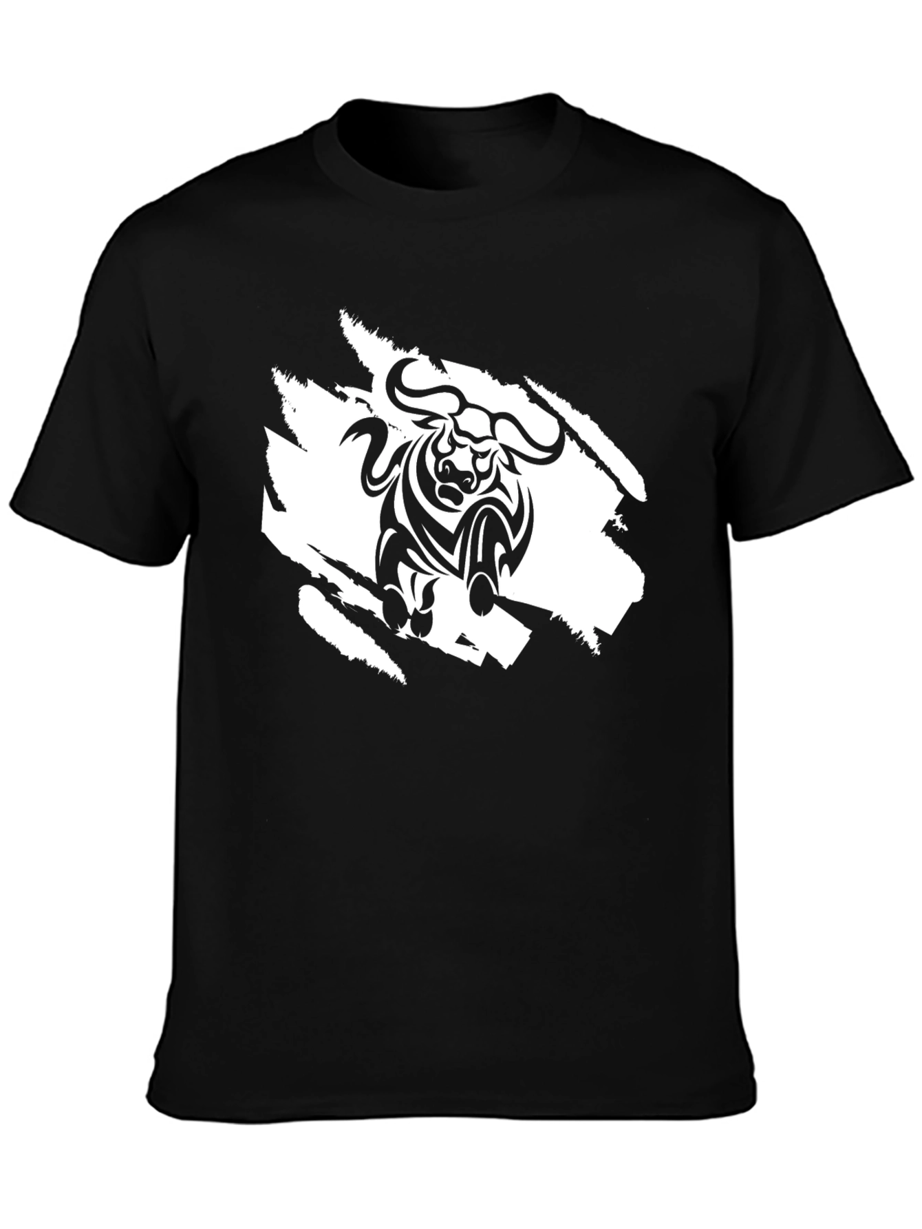 Black Bull Graphic Tee - Stylish Mens T-Shirt