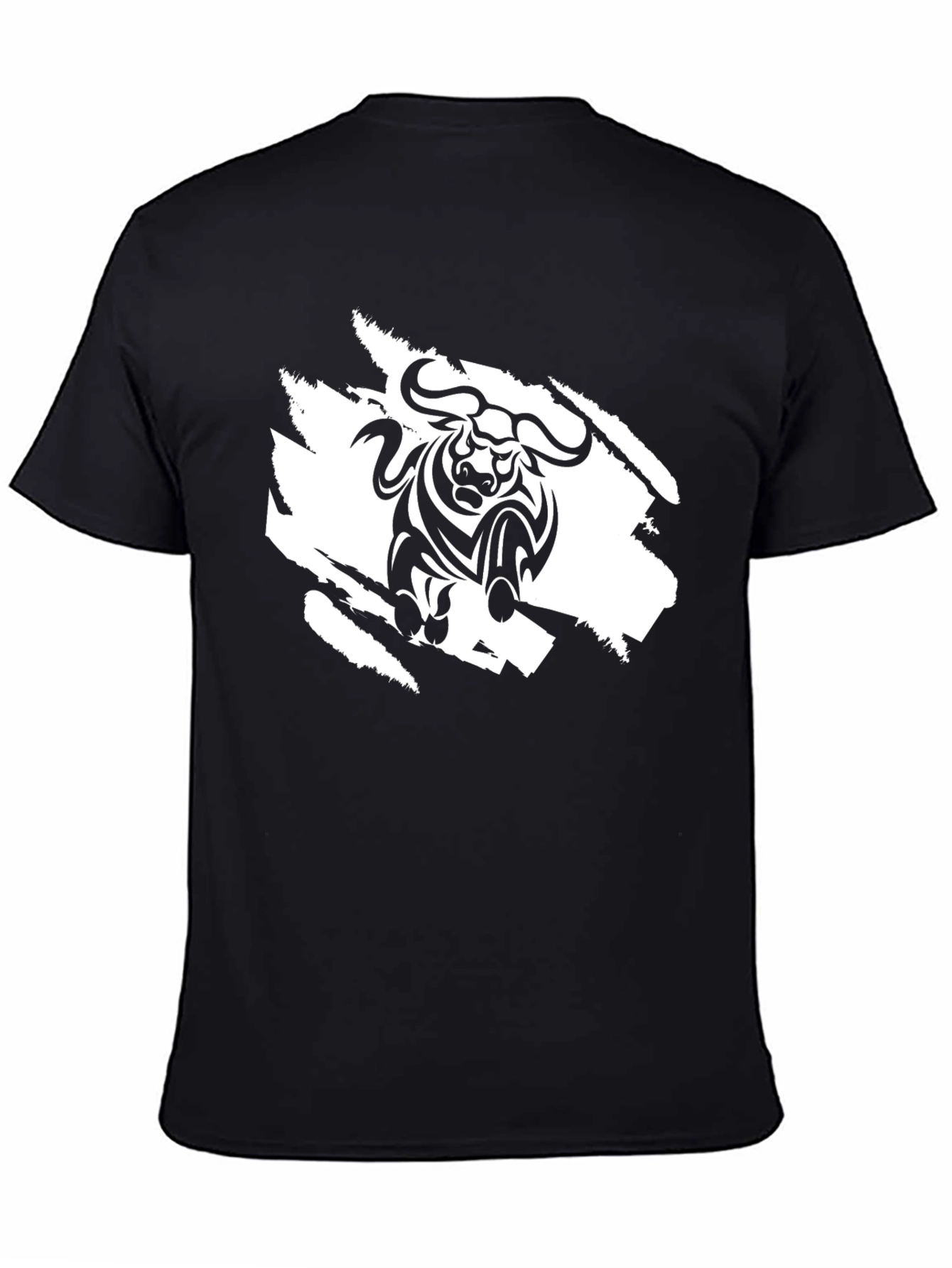 Black Bull Graphic Tee - Stylish Mens T-Shirt
