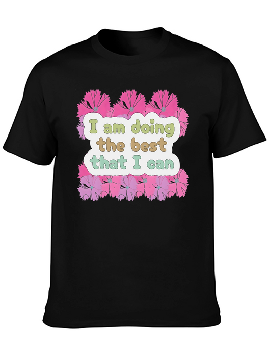 Floral Graphic T-Shirt - Inspirational Quote Tee