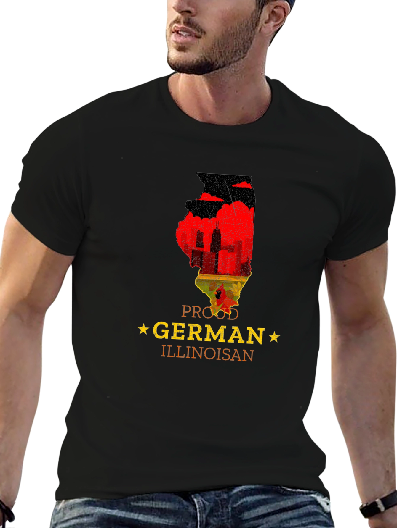 Proud German Illinoisan T-Shirt