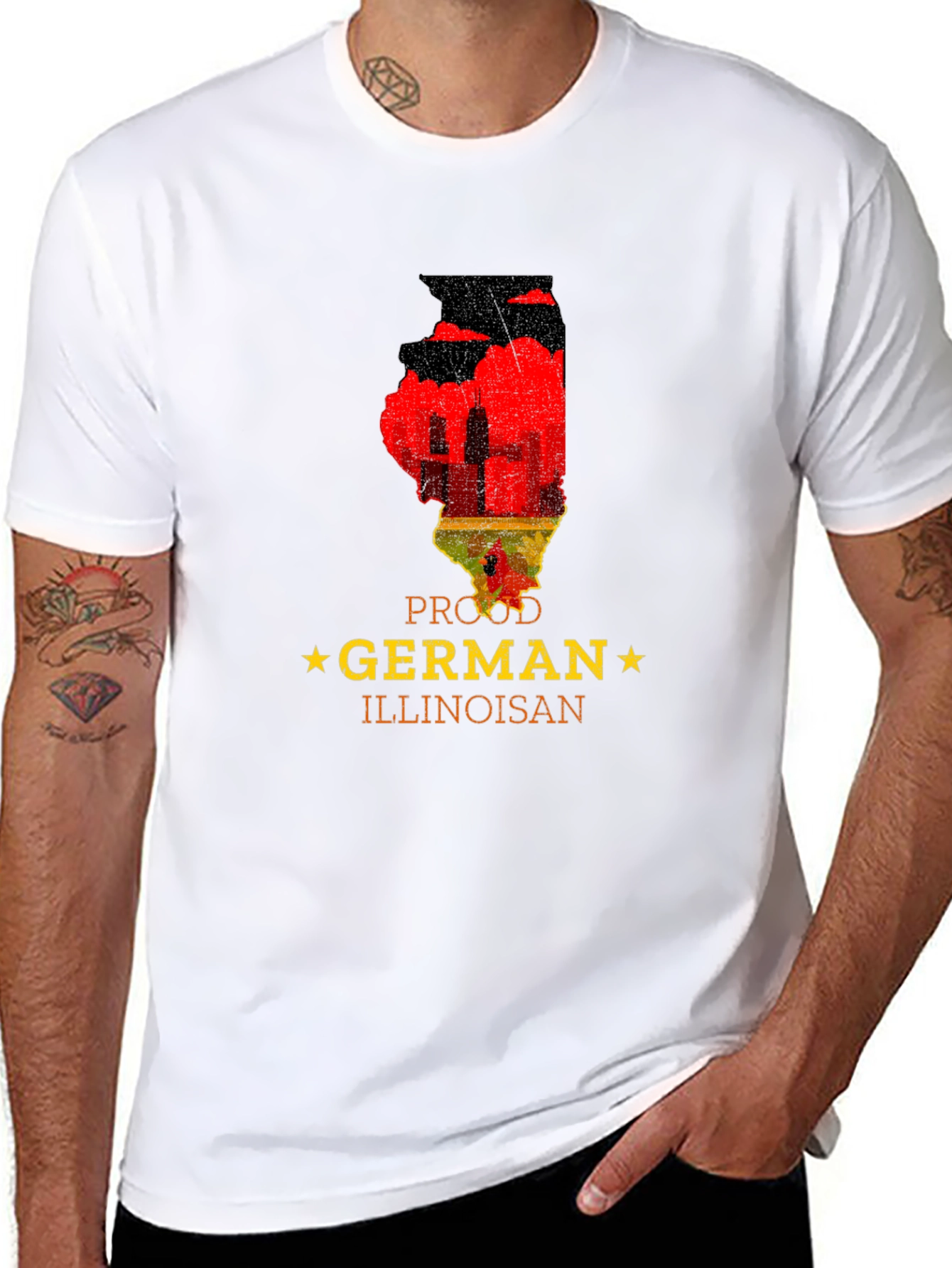 Proud German Illinoisan T-Shirt