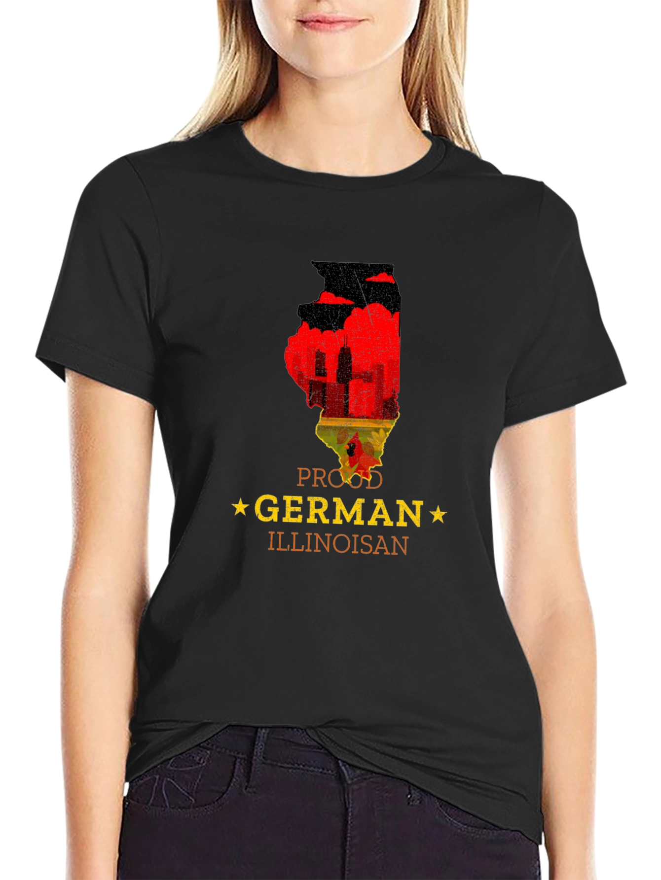 Proud German Illinoisan T-Shirt