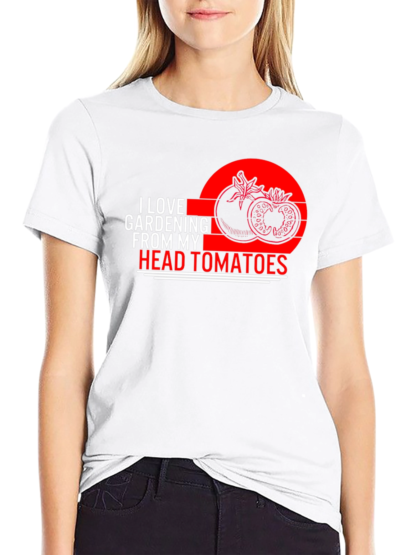 I Love Gardening From My Head Tomatoes T-Shirt