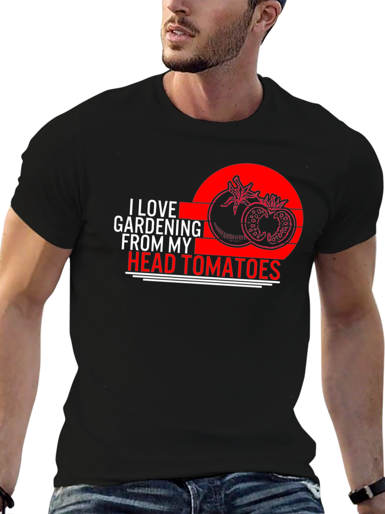 I Love Gardening From My Head Tomatoes T-Shirt