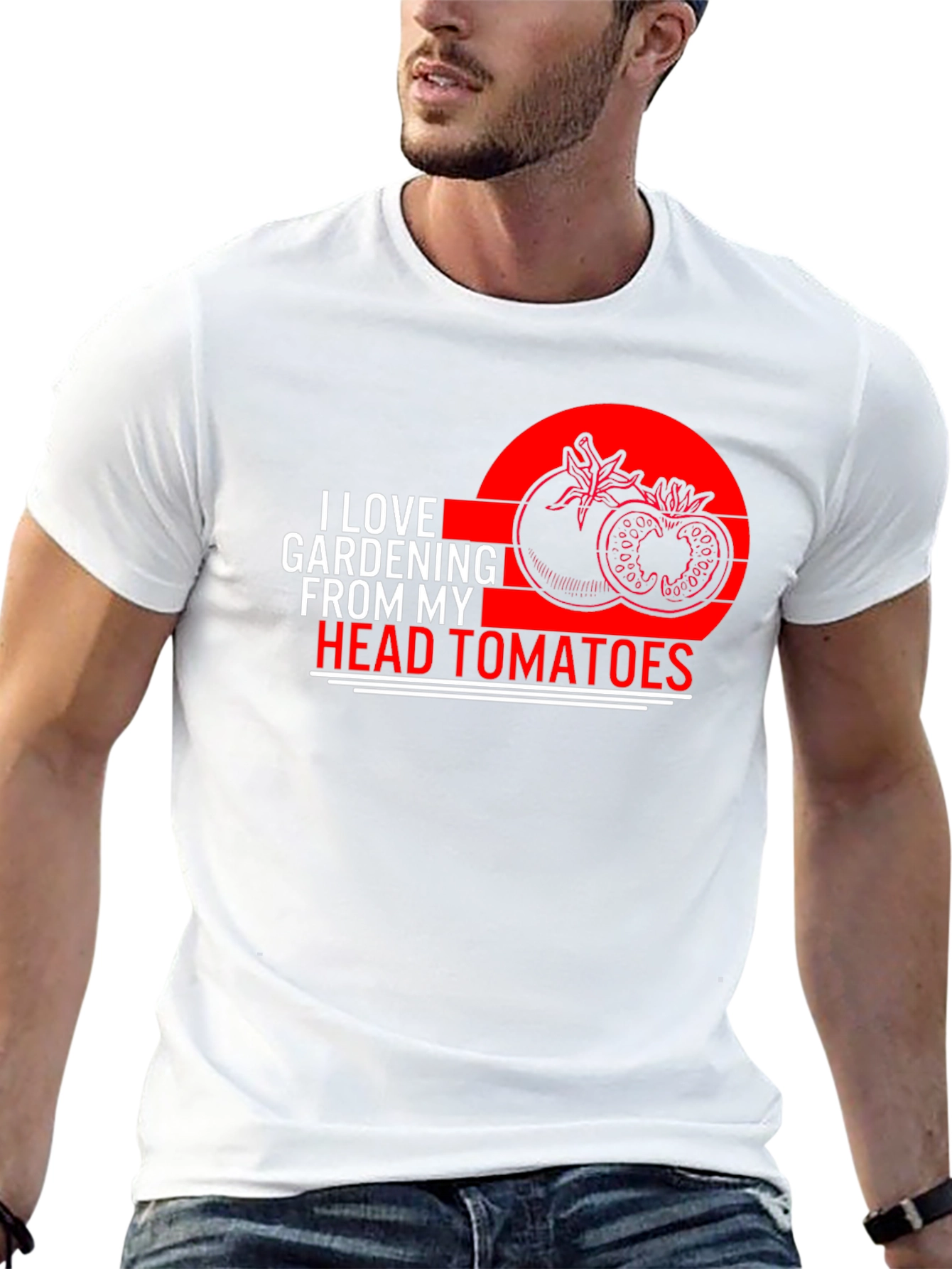 I Love Gardening From My Head Tomatoes T-Shirt