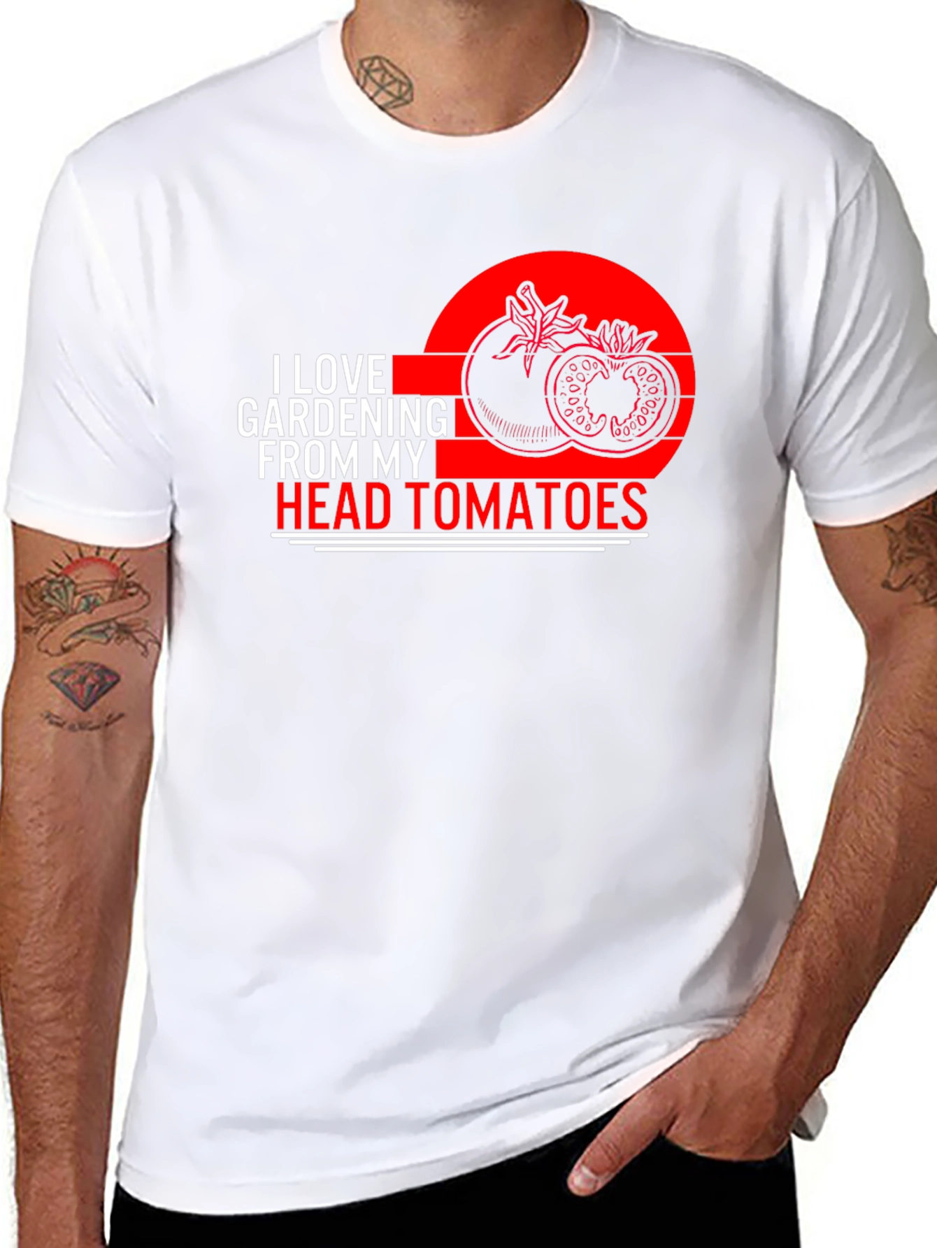 I Love Gardening From My Head Tomatoes T-Shirt