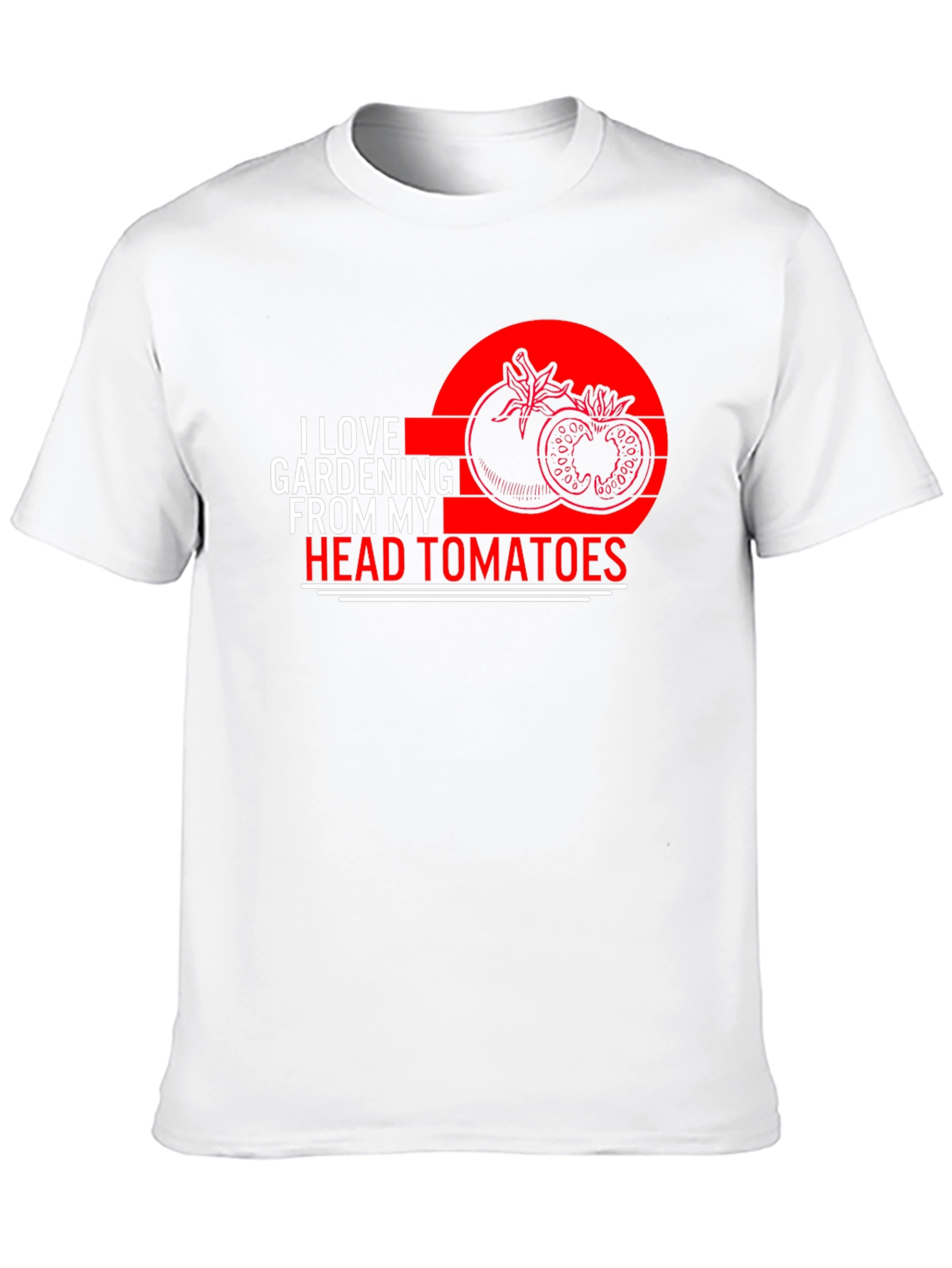 I Love Gardening From My Head Tomatoes T-Shirt