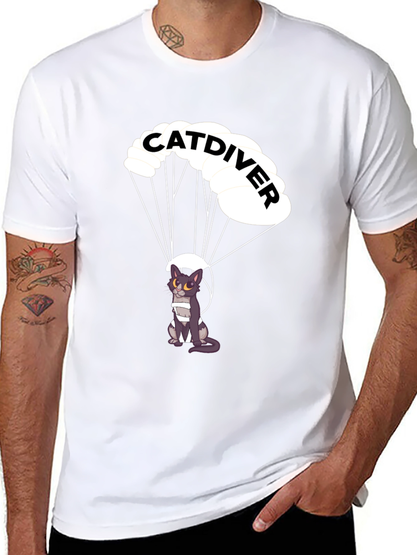 Catdiver Graphic T-Shirt