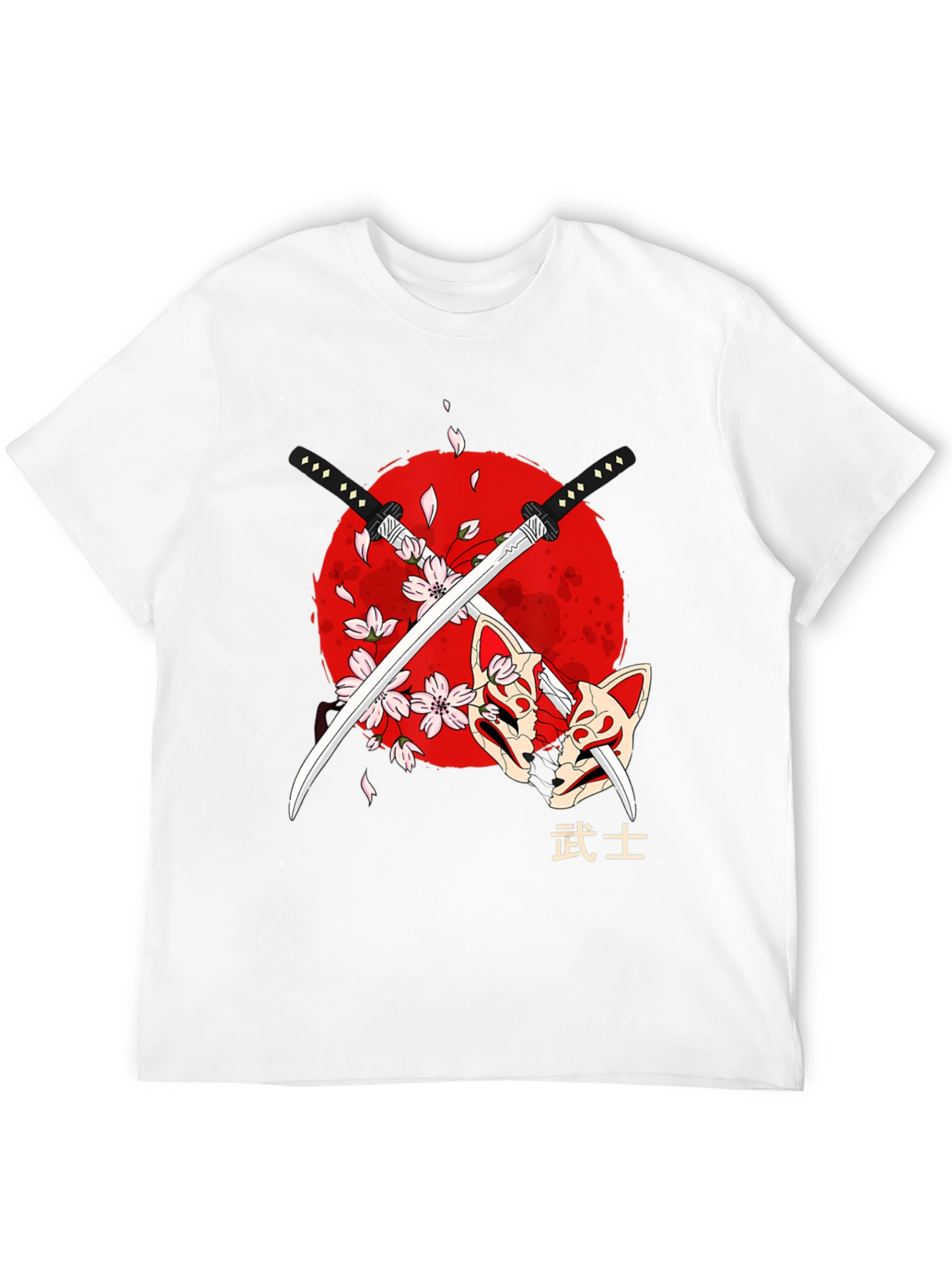 Samurai Swords & Masks Graphic Tee