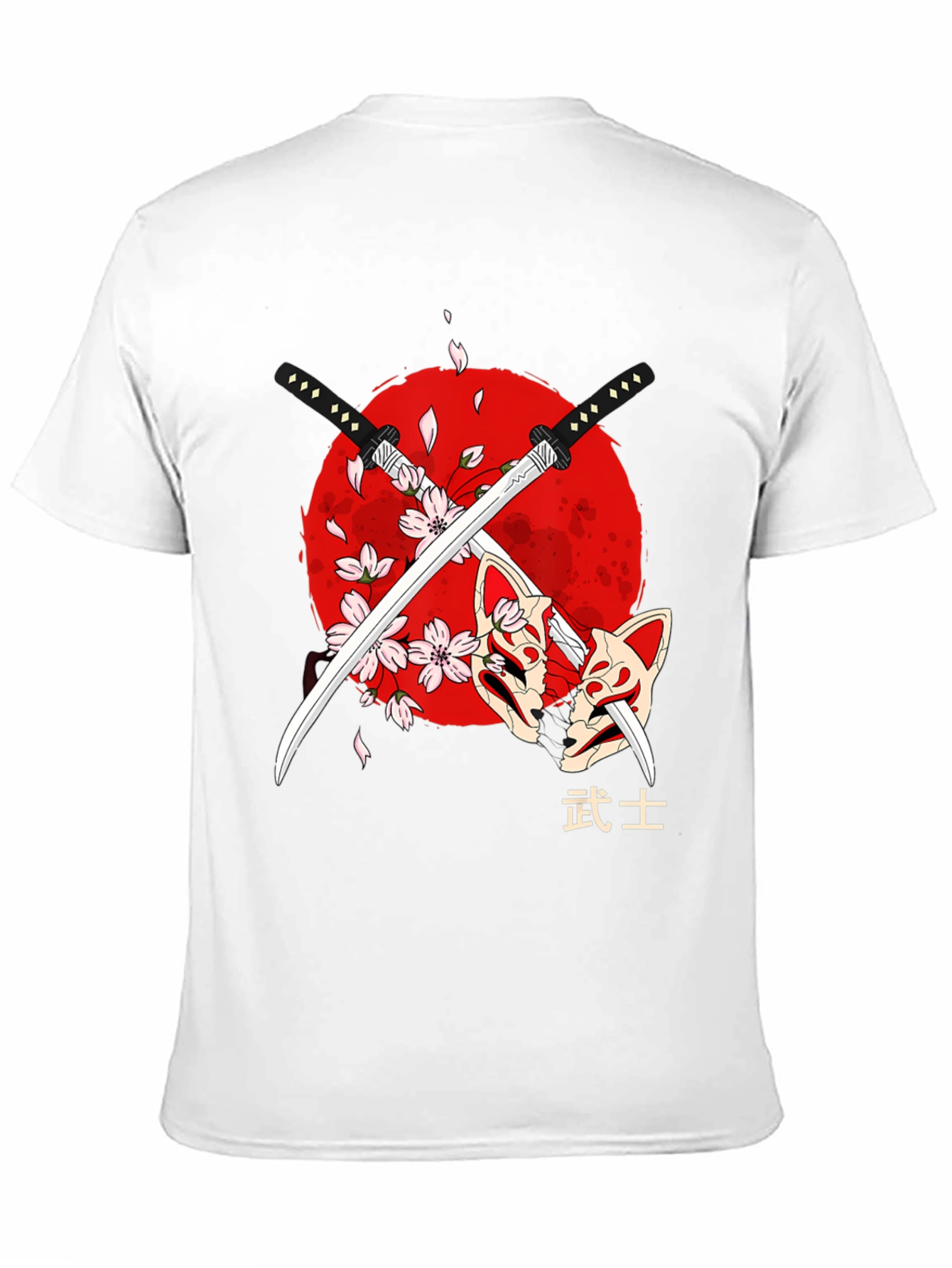 Samurai Swords & Masks Graphic Tee