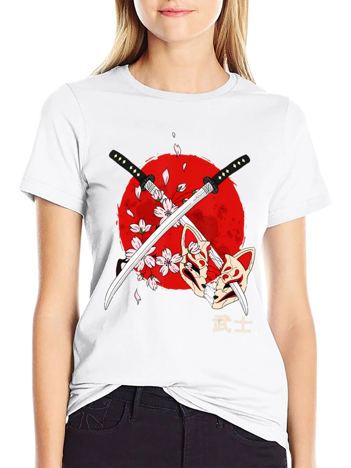 Samurai Swords & Masks Graphic Tee