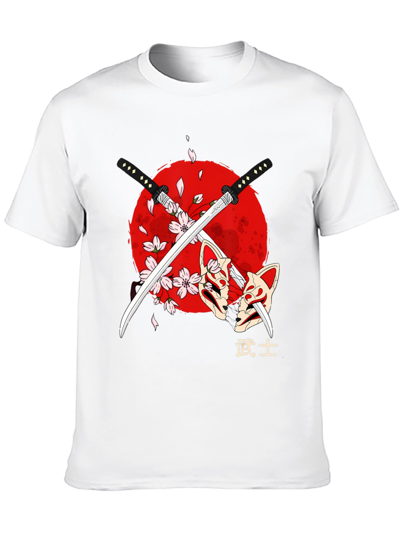 Samurai Swords & Masks Graphic Tee