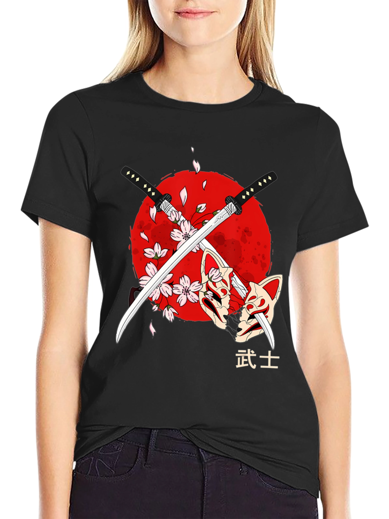 Samurai Swords & Masks Graphic Tee