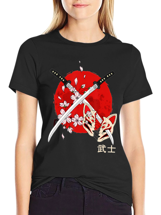 Samurai Swords & Masks Graphic Tee