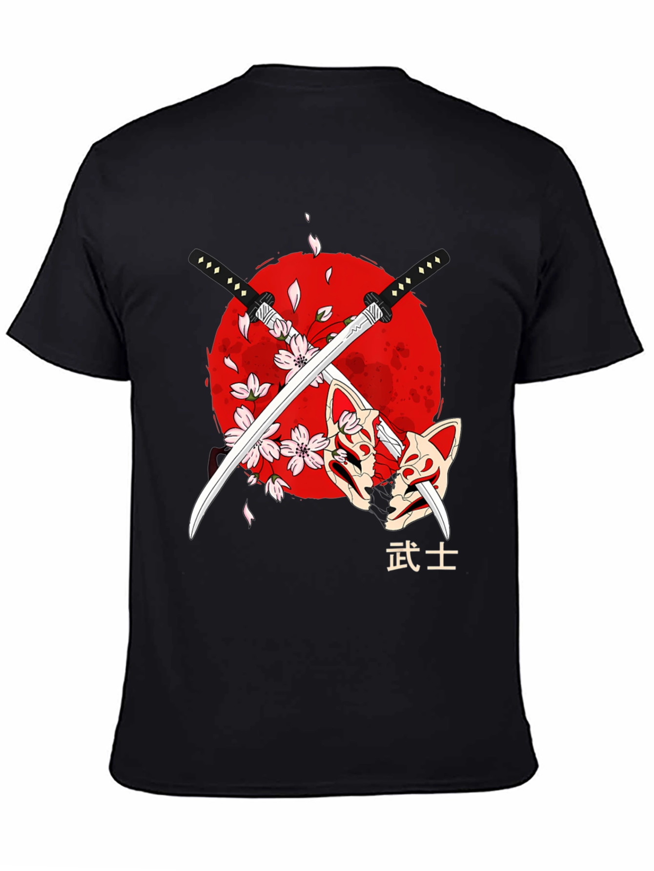 Samurai Swords & Masks Graphic Tee