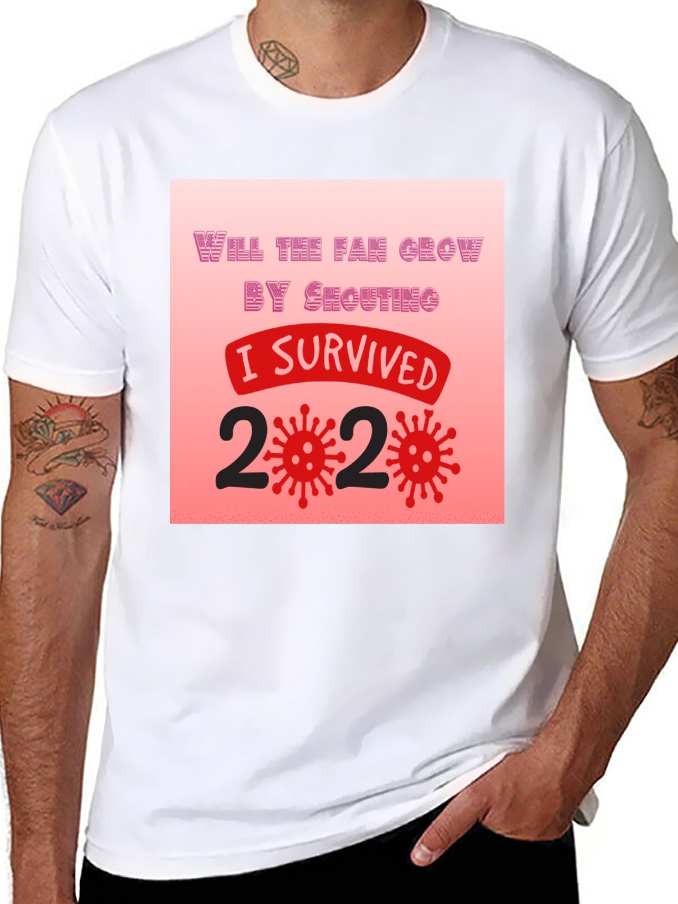 I Survived 2020 T-Shirt - Novelty Graphic Tee