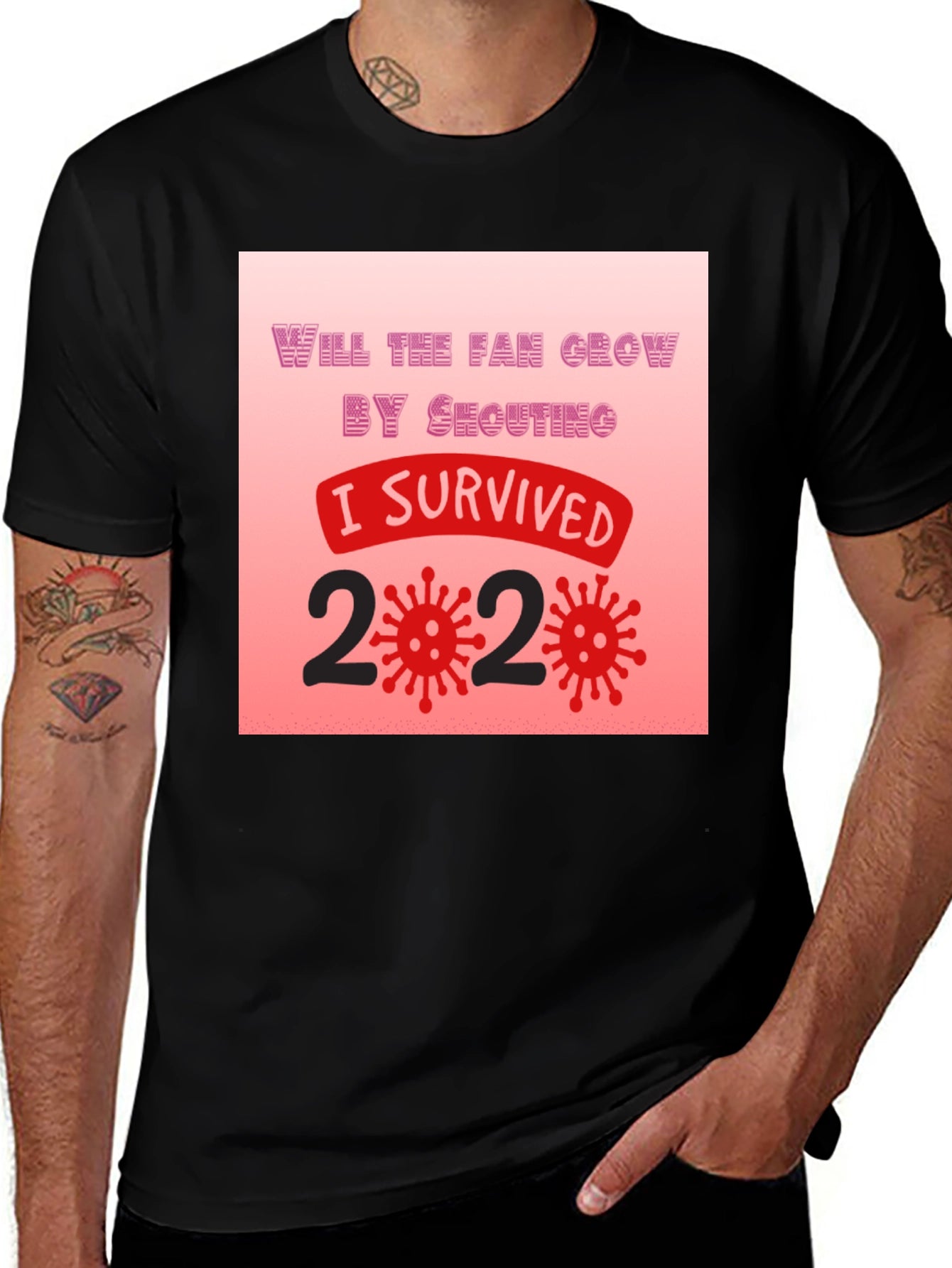 I Survived 2020 T-Shirt - Novelty Graphic Tee