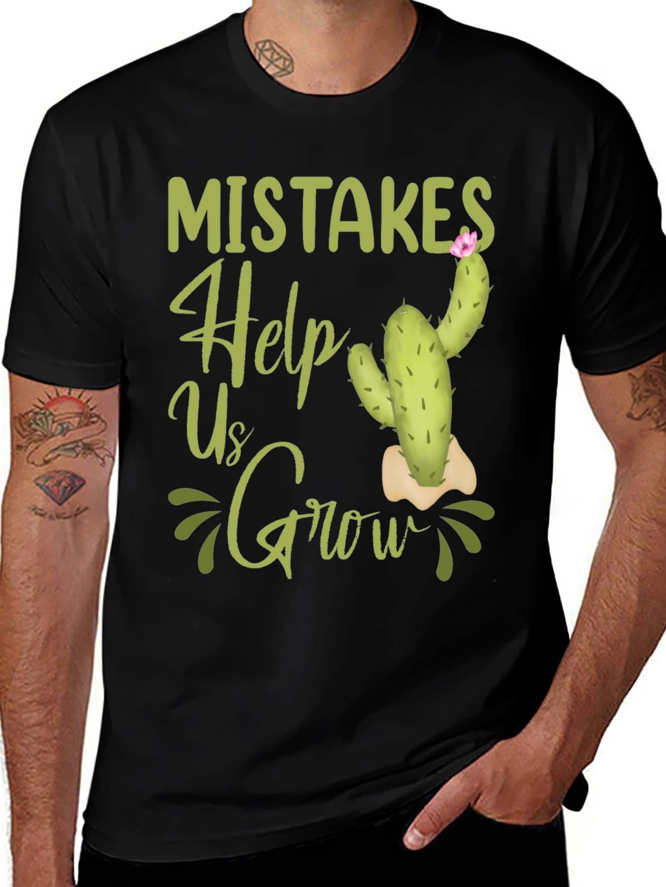 Mistakes Help Us Grow Graphic T-Shirt
