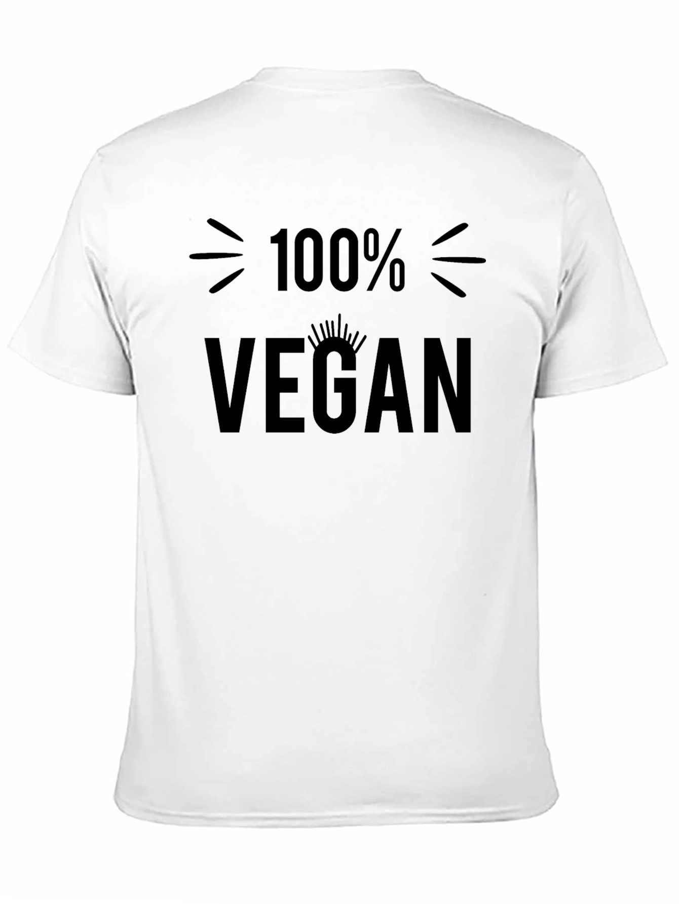 100% Vegan Graphic Tee - Black Unisex