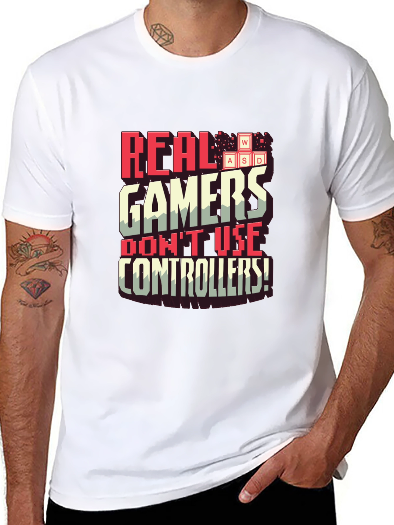 Real Gamers Dont Use Controllers T-Shirt
