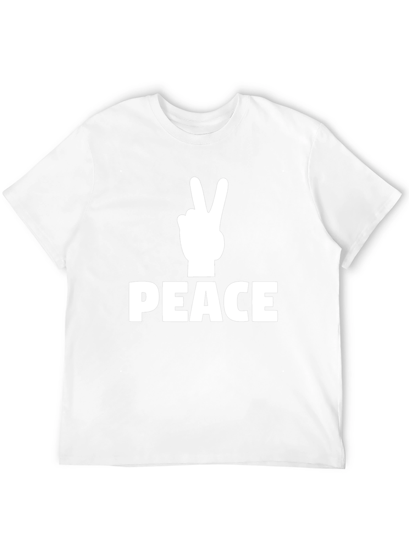 Peace Sign Graphic T-Shirt - Black Casual Tee
