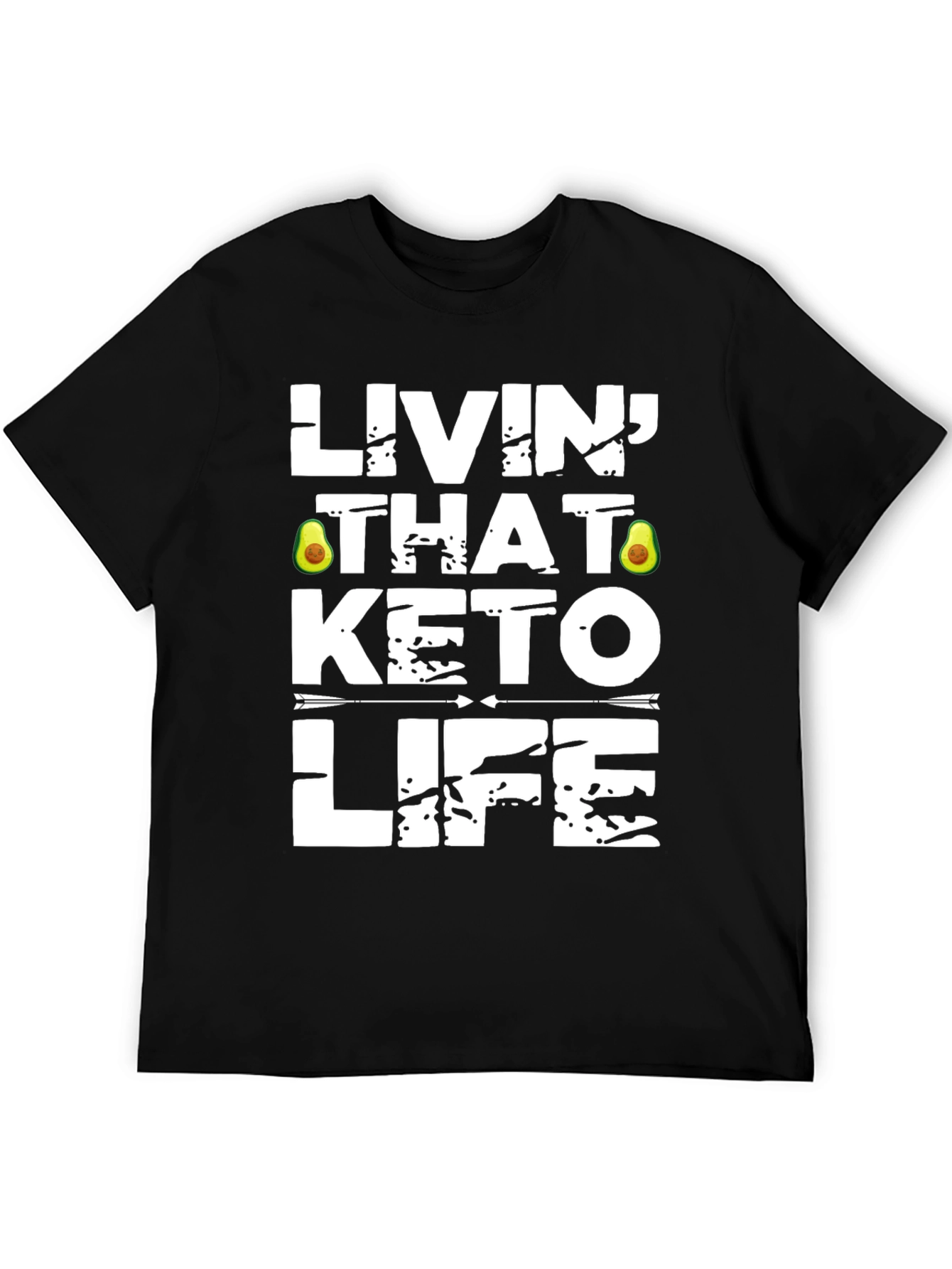 Livin That Keto Life T-Shirt - Avocado Design
