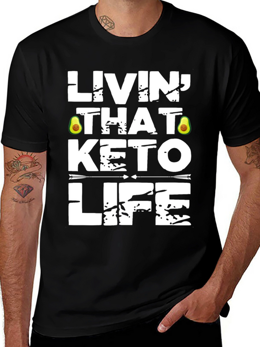 Livin That Keto Life T-Shirt - Avocado Design