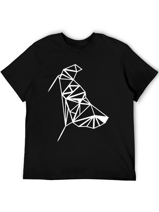 Geometric Bird Tee - Modern Minimalist Design