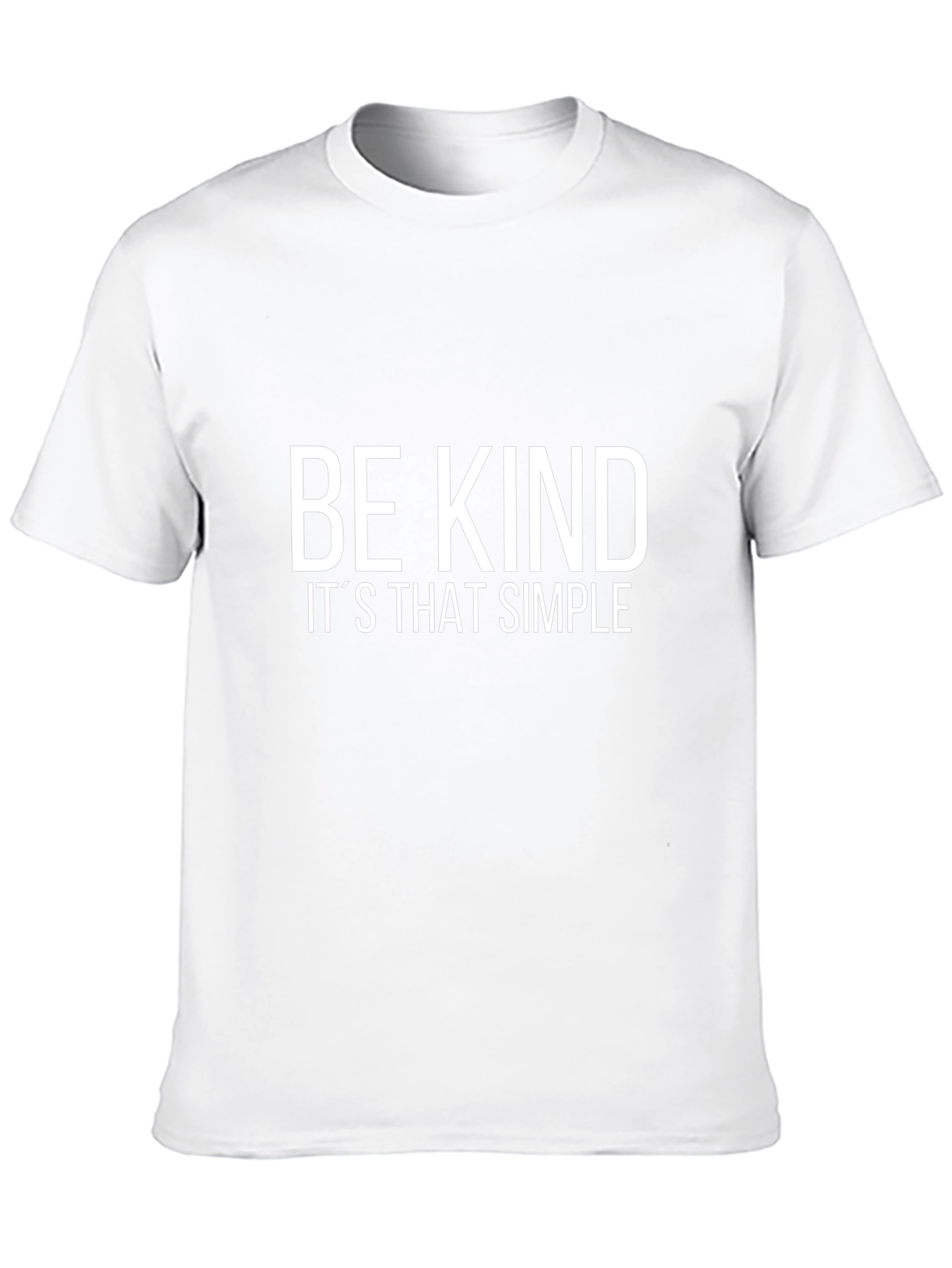 Be Kind T-Shirt: Simple Message Black Cotton Tee