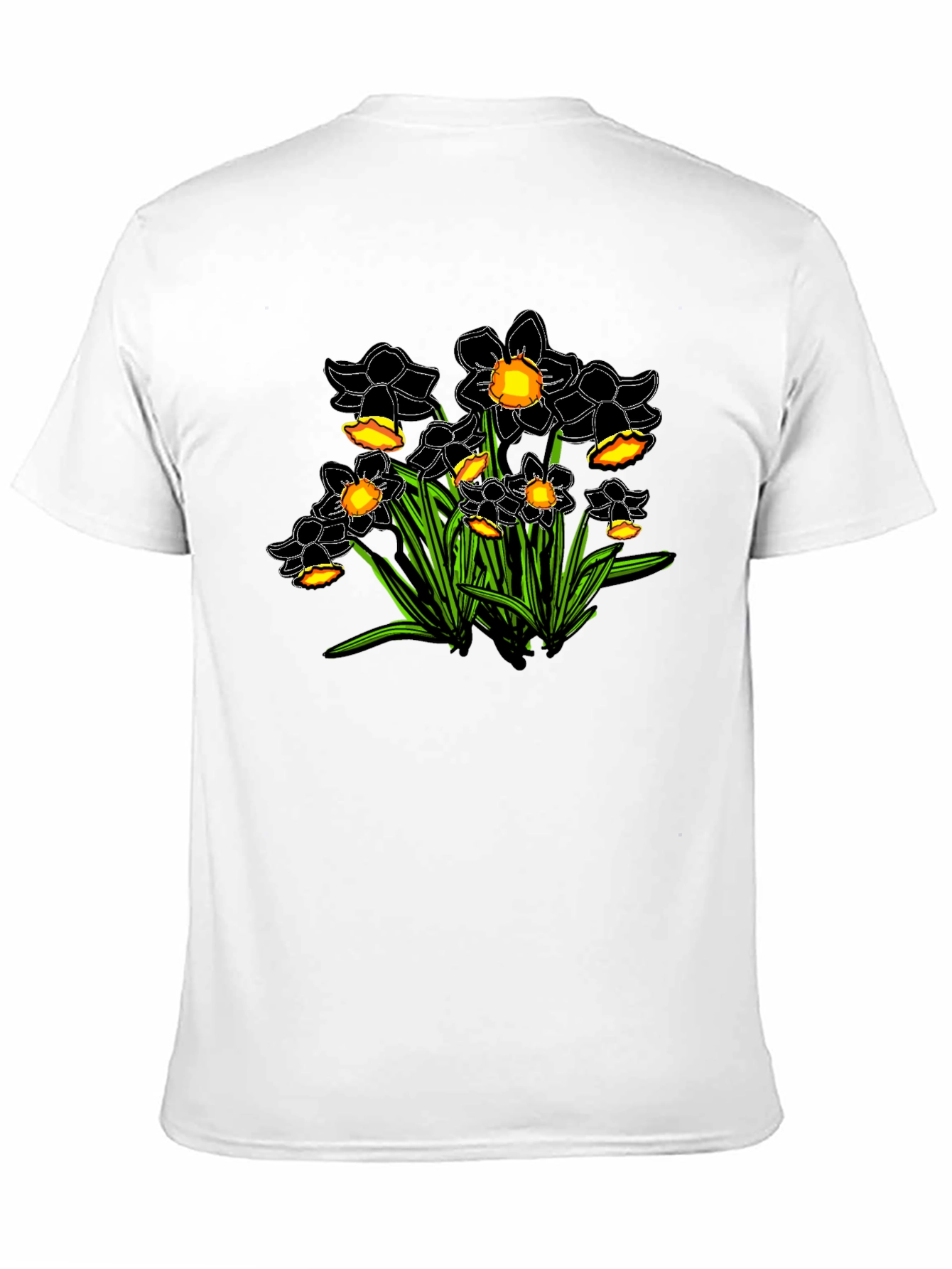 Daffodil Graphic Tee - Black Cotton