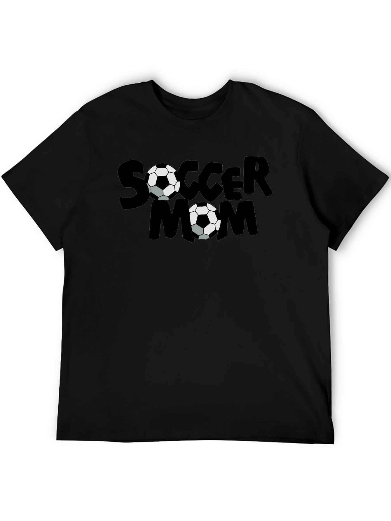 Soccer Mom Graphic T-Shirt - Black
