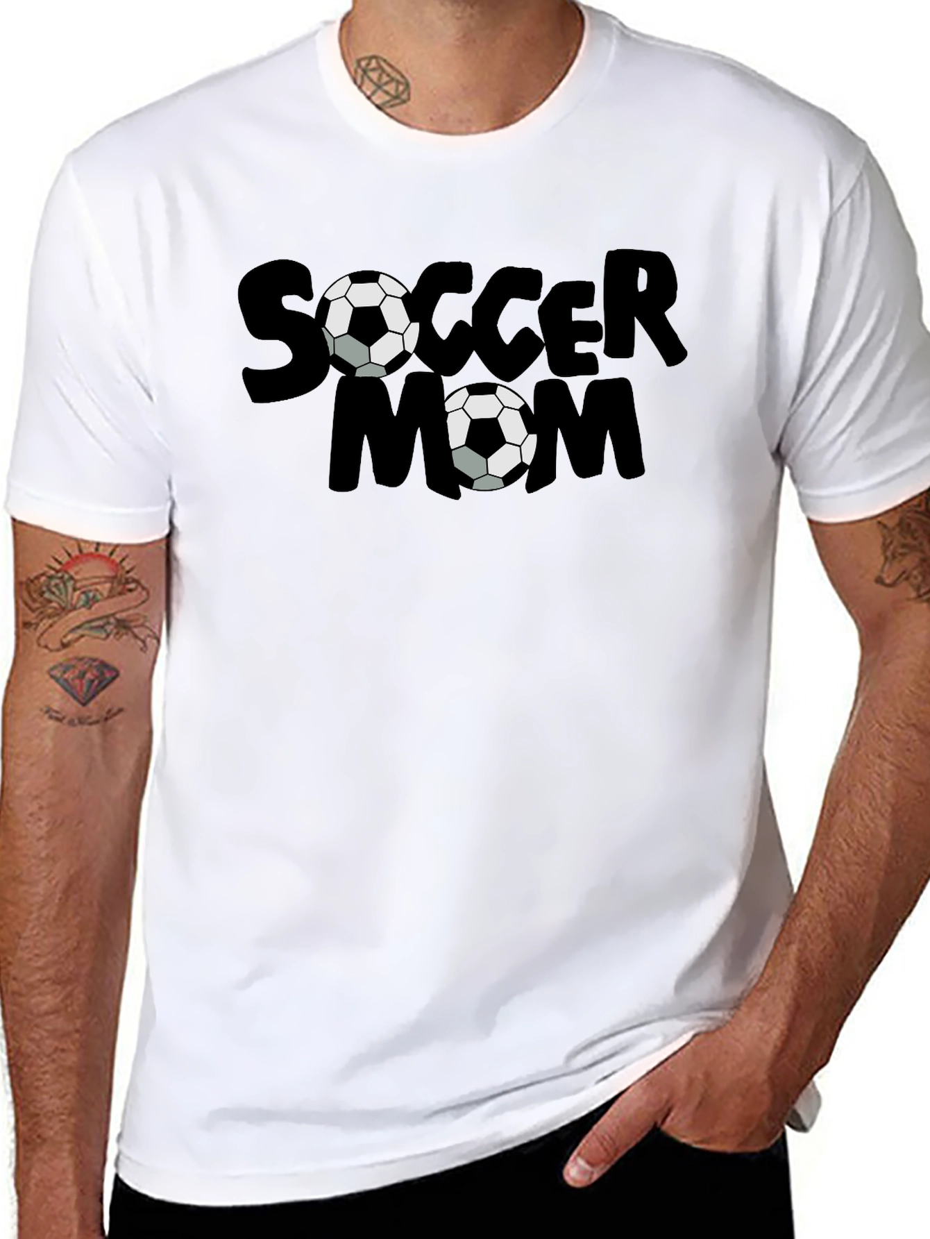 Soccer Mom Graphic T-Shirt - Black