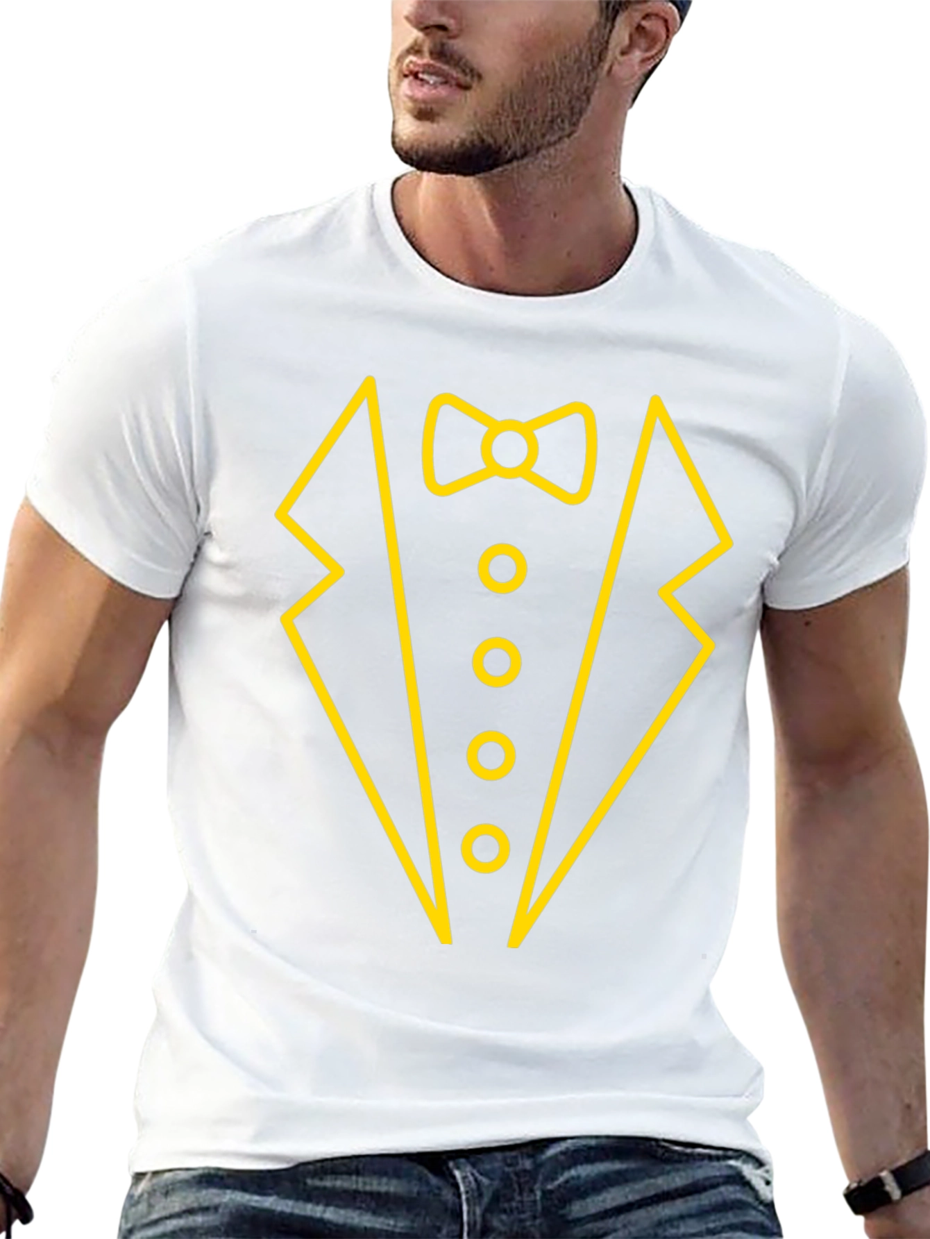 Tuxedo Graphic T-Shirt - Novelty Party Tee