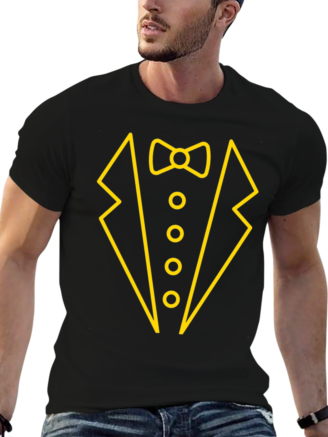 Tuxedo Graphic T-Shirt - Novelty Party Tee