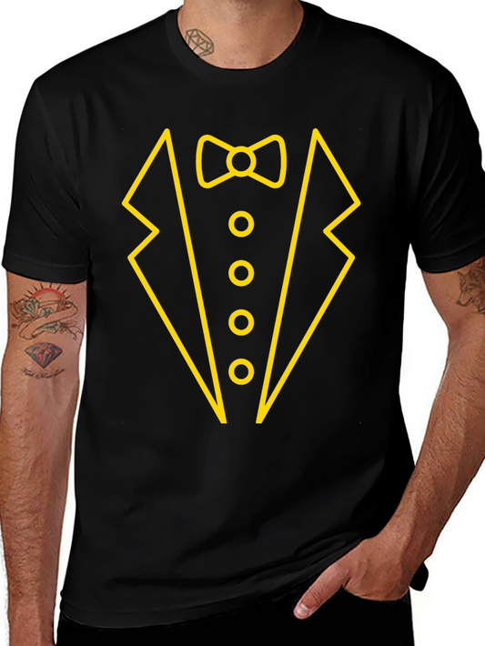 Tuxedo Graphic T-Shirt - Novelty Party Tee