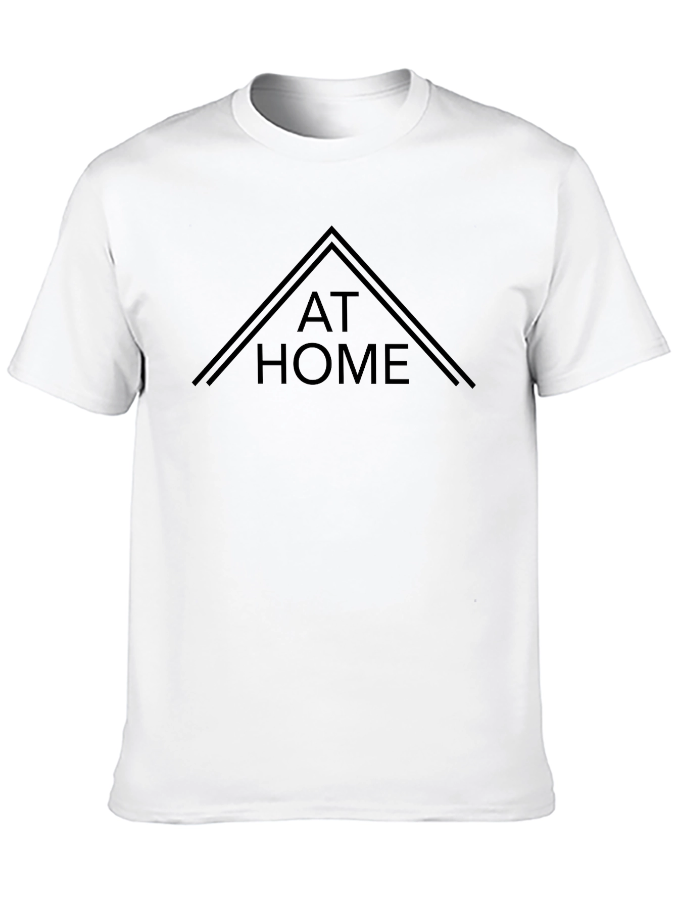 At Home Black T-Shirt - Stylish Comfort