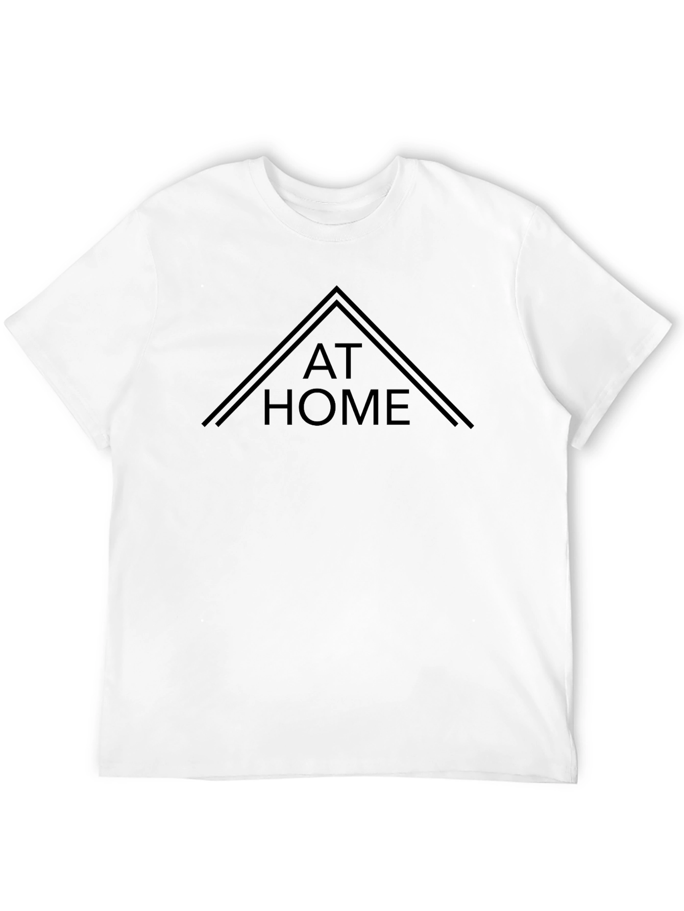 At Home Black T-Shirt - Stylish Comfort
