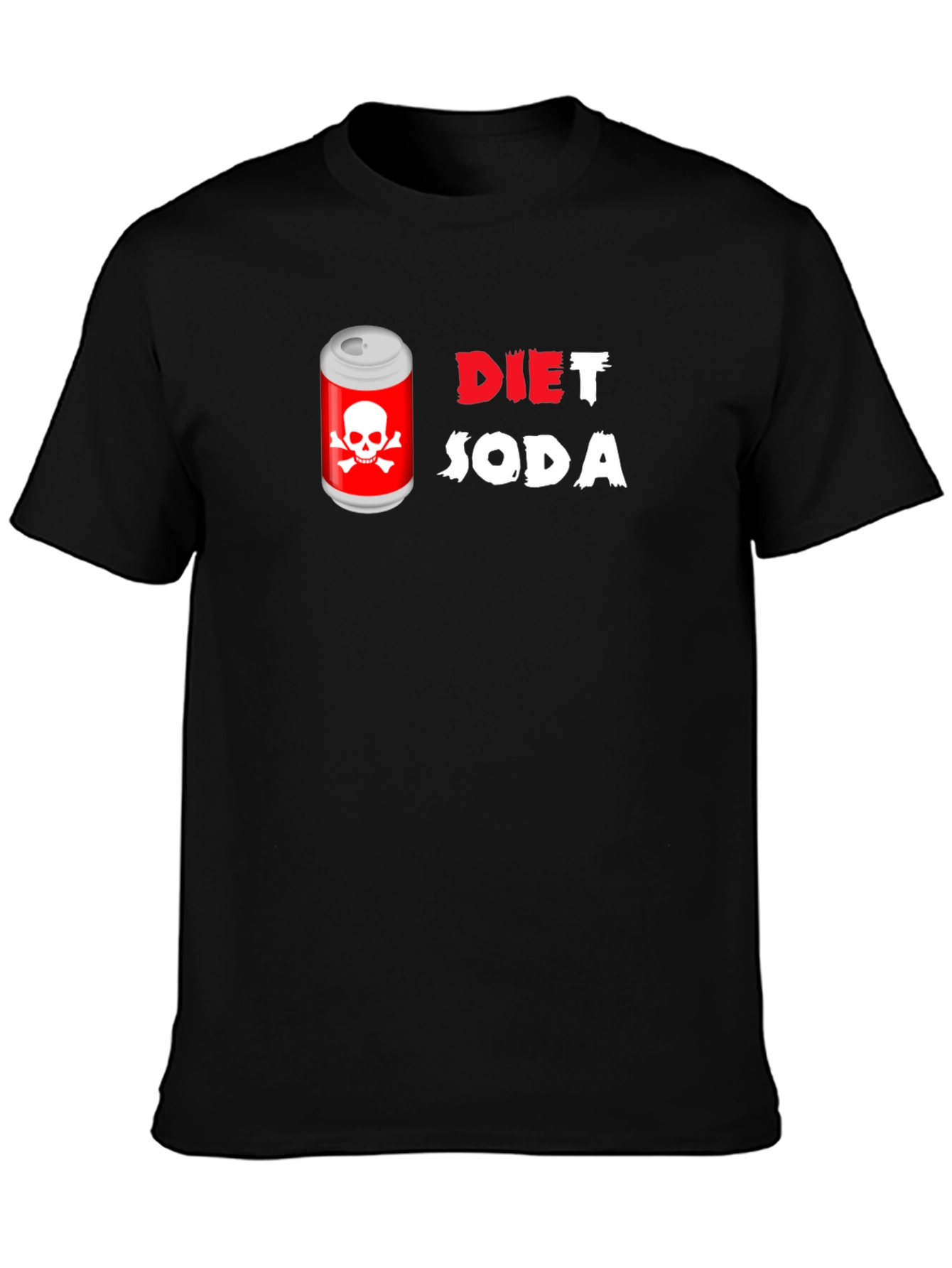 Diet Soda Skull T-Shirt - Dangerously Funny