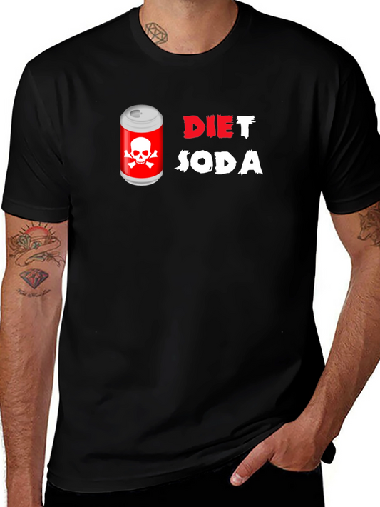 Diet Soda Skull T-Shirt - Dangerously Funny