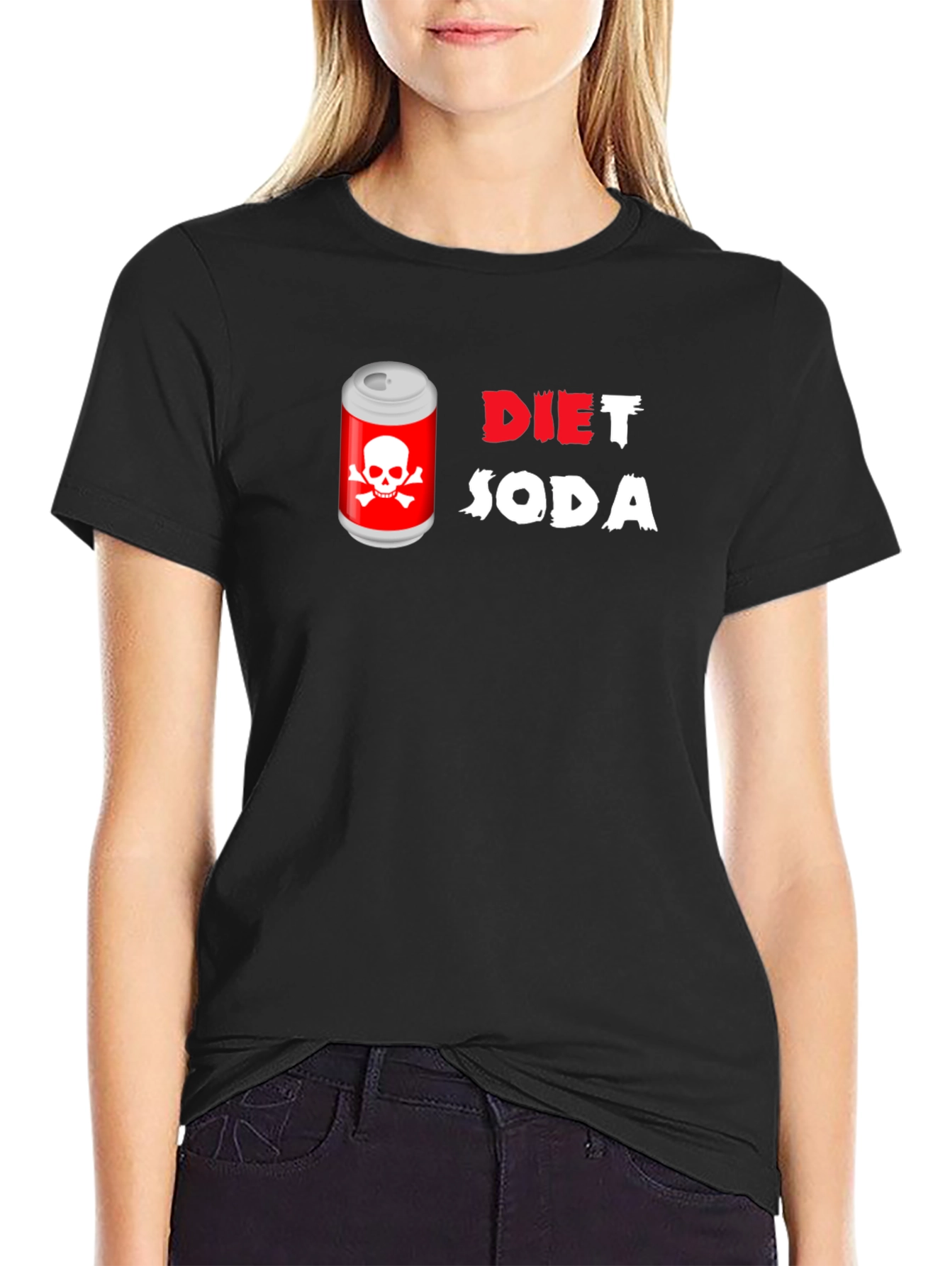 Diet Soda Skull T-Shirt - Dangerously Funny