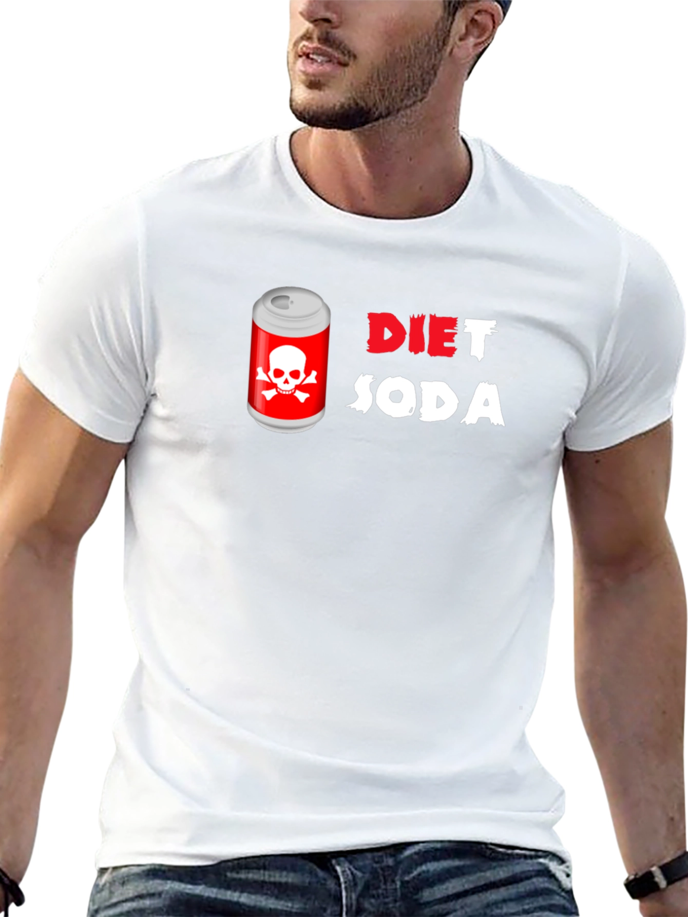 Diet Soda Skull T-Shirt - Dangerously Funny