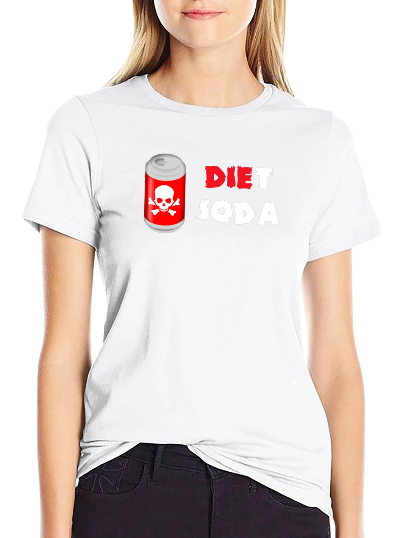 Diet Soda Skull T-Shirt - Dangerously Funny