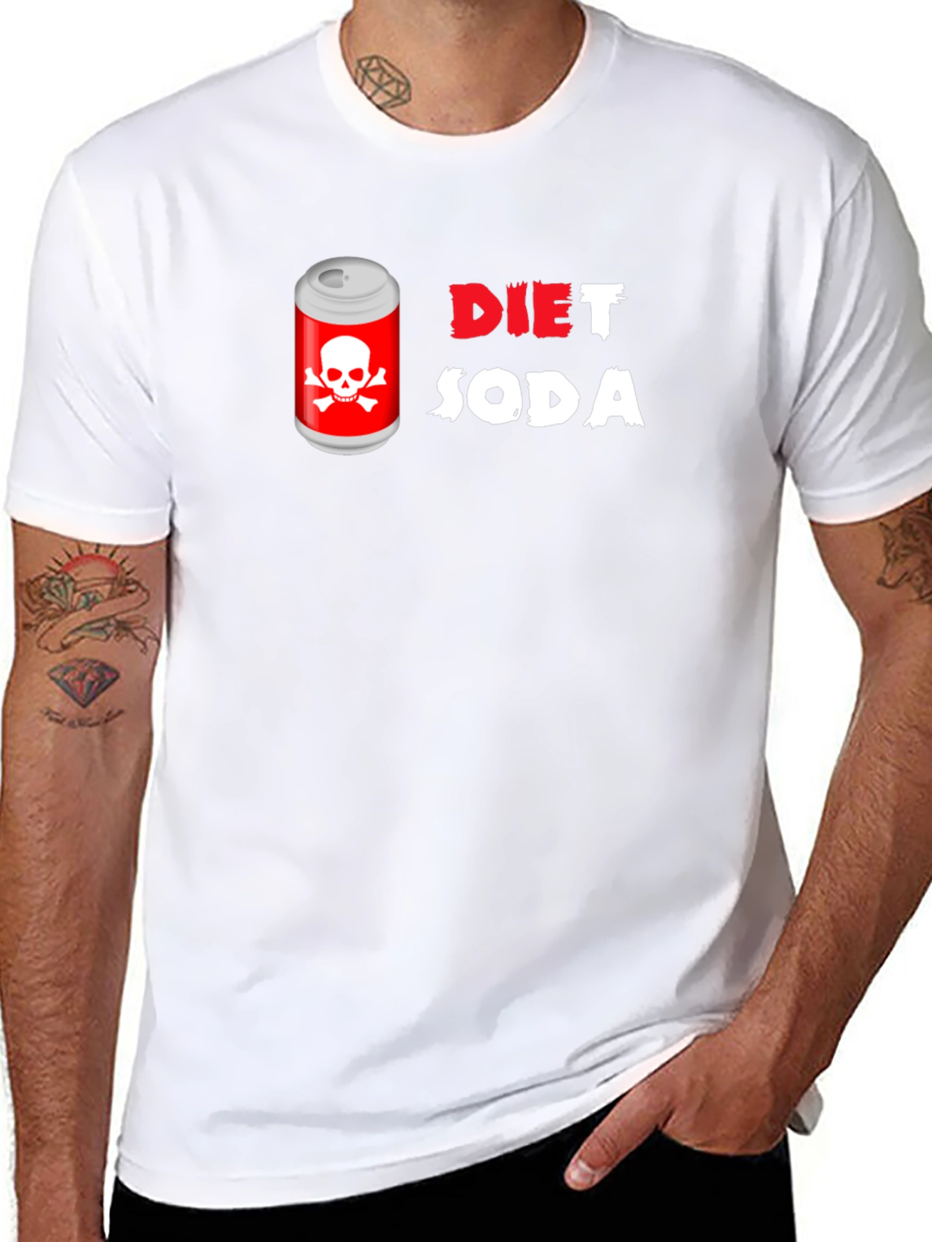 Diet Soda Skull T-Shirt - Dangerously Funny