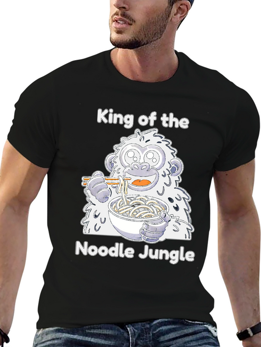 Noodle Jungle T-Shirt - Cute Yeti Ramen Lover Tee
